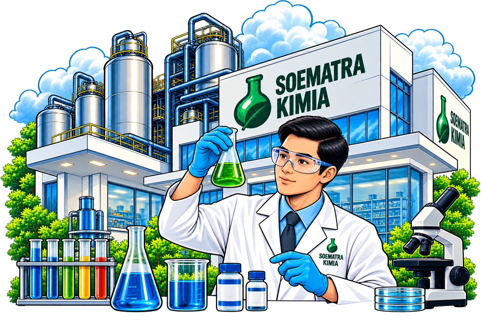 Perjalanan dan perkembangan Soematra Kimia